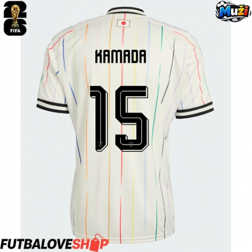 Dres Japonsko Daichi Kamada #15 Preč MS 2026 Krátky Rukáv